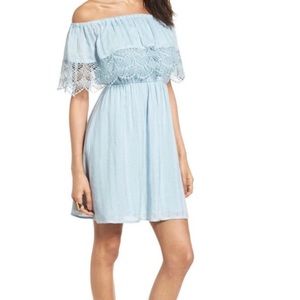 LUSH Lace Off The Shoulder Dress NWT